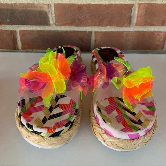 Betsey Johnson Womens Marge Floral Espadrille Platform Slide Sandals US 8.5 M - Picture 3 of 8